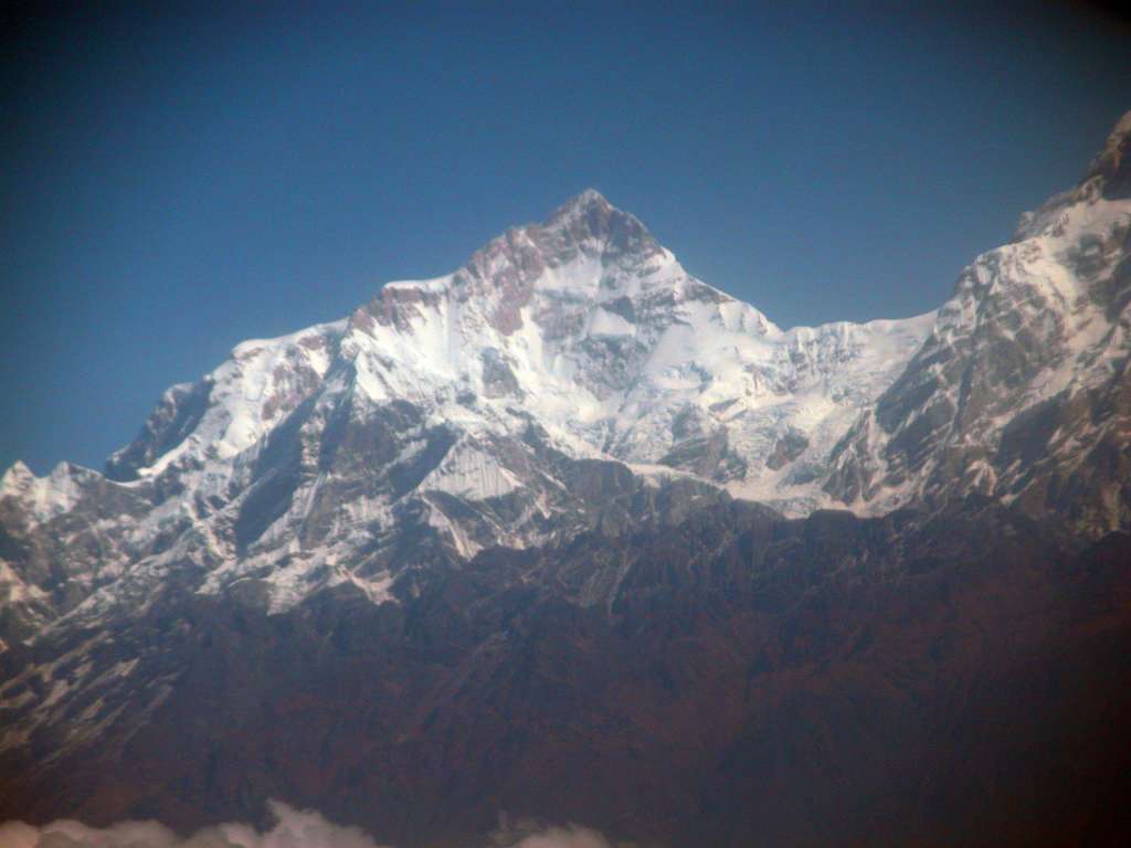 Annapurna 15 03 Manaslu Southwest Face On Flight From Pokhara To Kathmandu I then switched to Cosmic Air (it's got a nice ring to it, dont you think), and once again passed the Southwest face of Manaslu on the flight from Pokhara to Kathmandu.